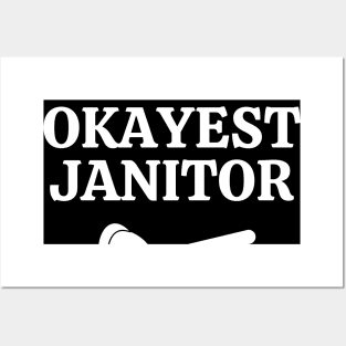 World okayest janitor Posters and Art